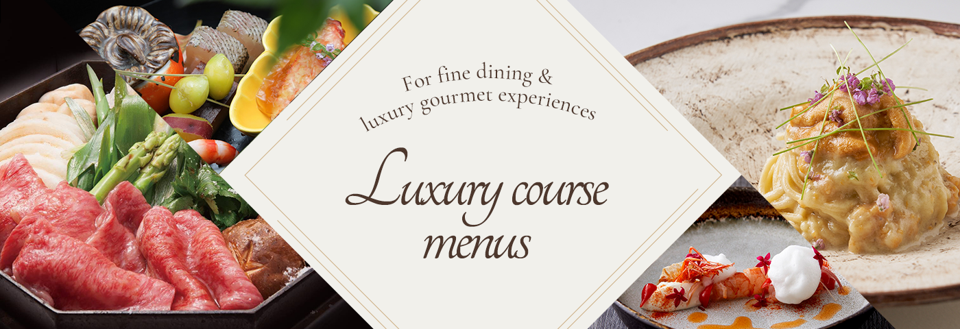 Luxury course menus